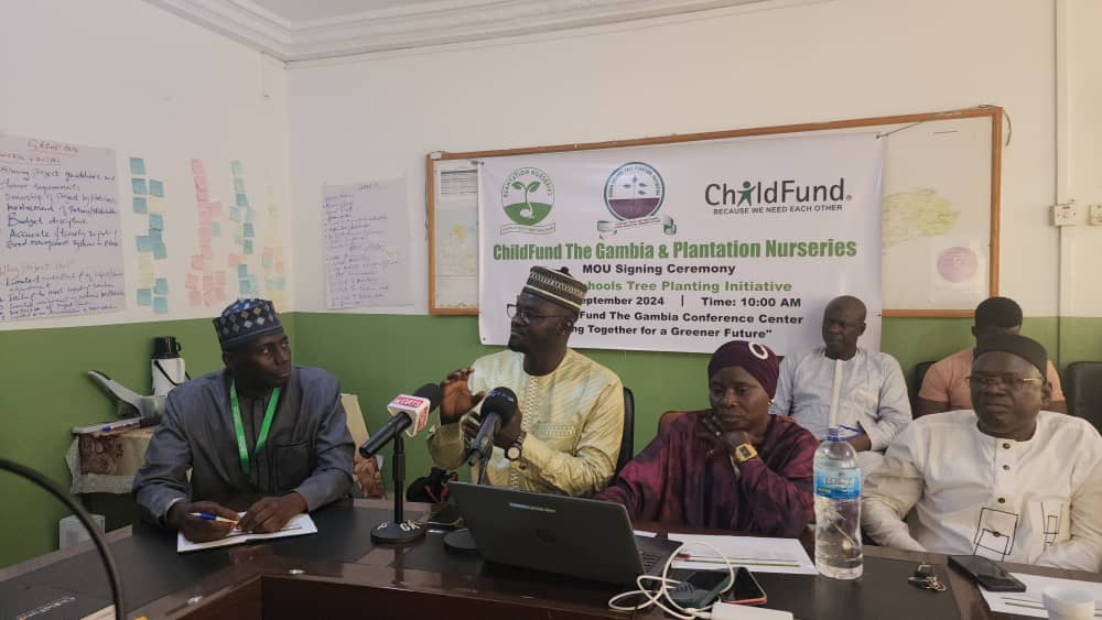 ChildFund Gambia and Plantation Nurseries MOU press briefing