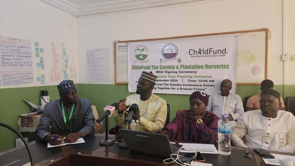 ChildFund Gambia and Plantation Nurseries MOU press briefing