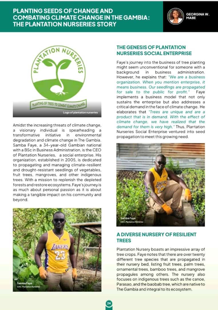 The genesis of Plantation Nurseries Social Enterprise